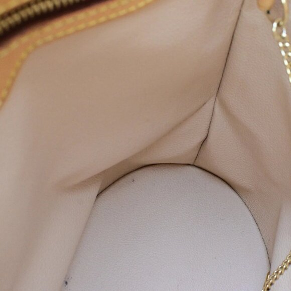 LOUIS VUITTON BUCKET PM Shoulder Tote Bag Monogram Leather Brown - Picture 8 of 16